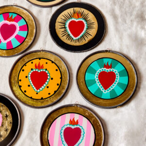 Cuore sacro dipinto